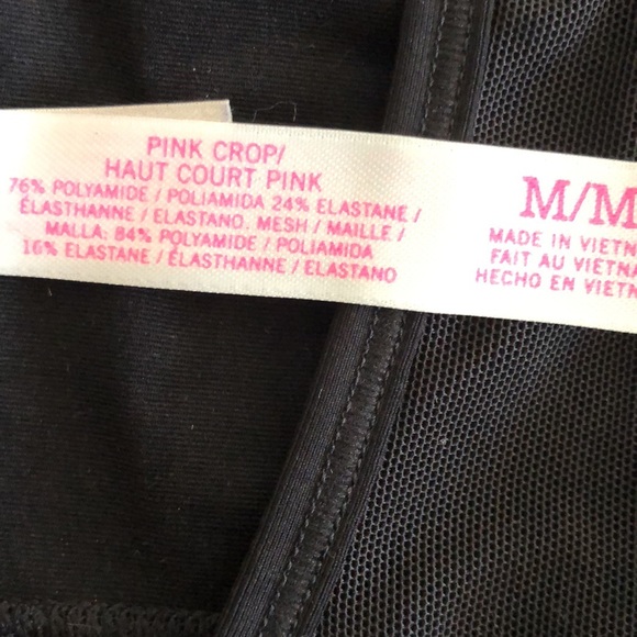 NWOT Victoria Secrets Pink Haut Court crop top Medium - Picture 9 of 15